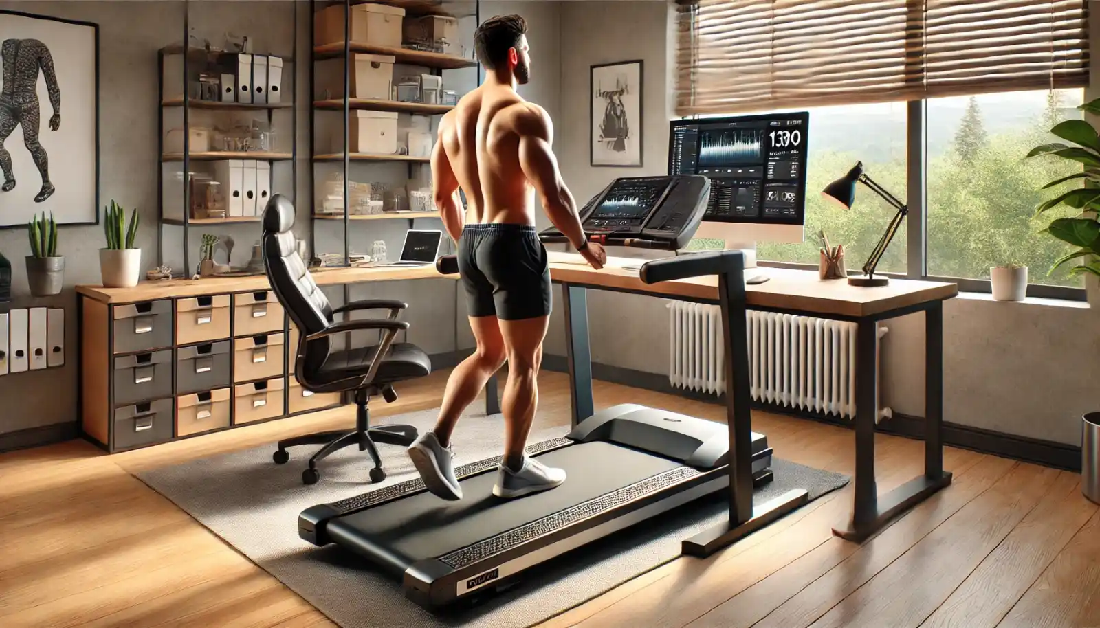 Walking Pad 130 in a home office